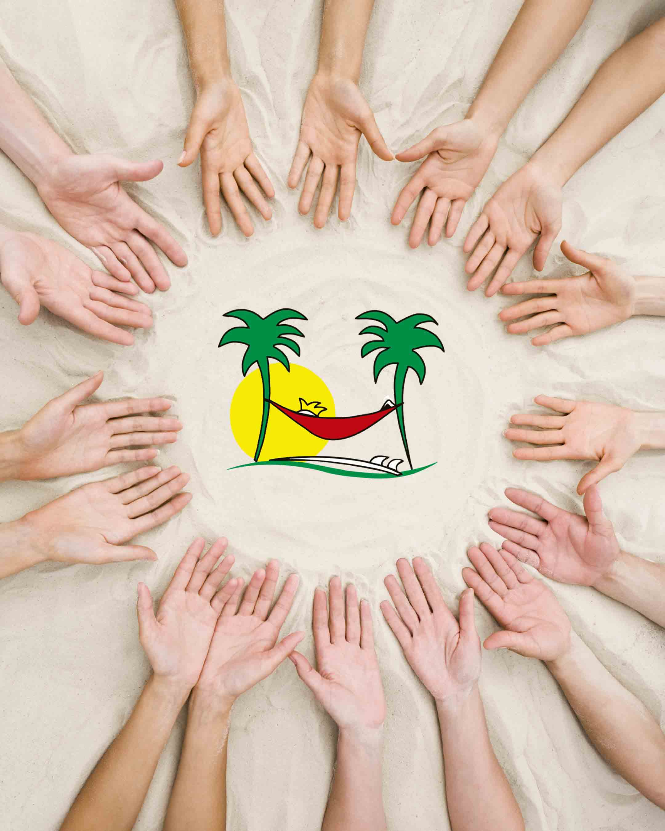 Equipe da Pousada Descanso do Rei, dedicada à qualidade do atendimento e à hospitalidade na Praia do Rosa