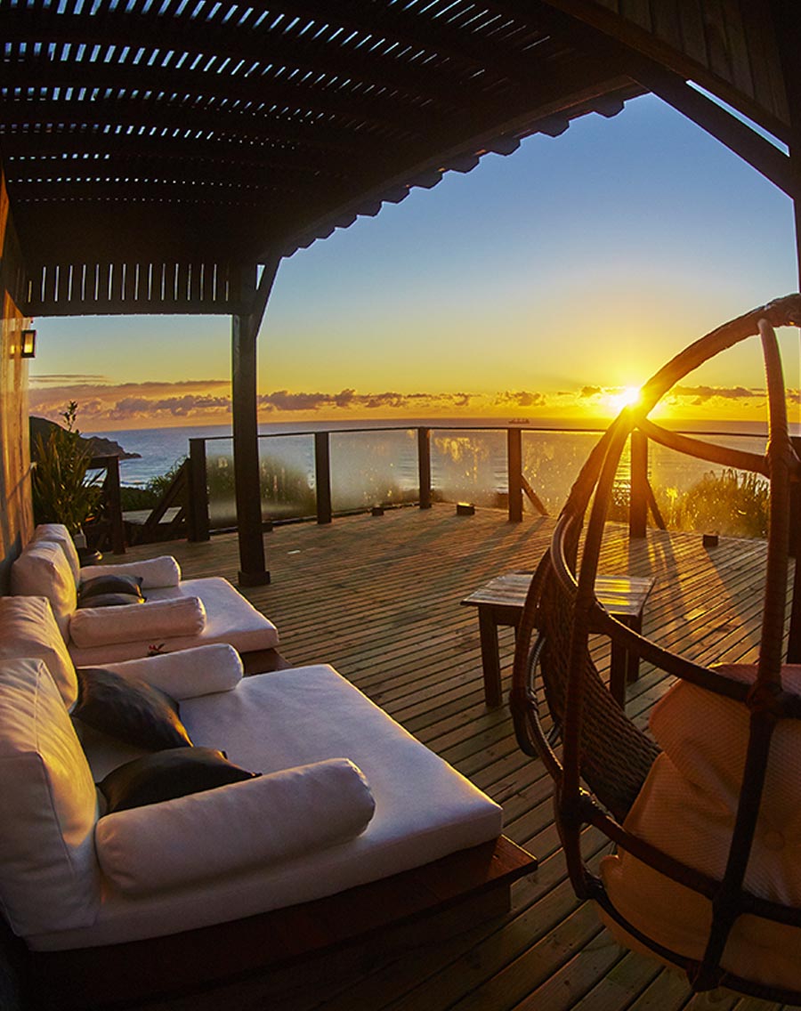 Vista panorâmica da Pousada Descanso do Rei na Praia do Rosa