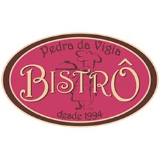 Logotipo do Bistrô Pedra da Vigia, restaurante na Praia do Rosa