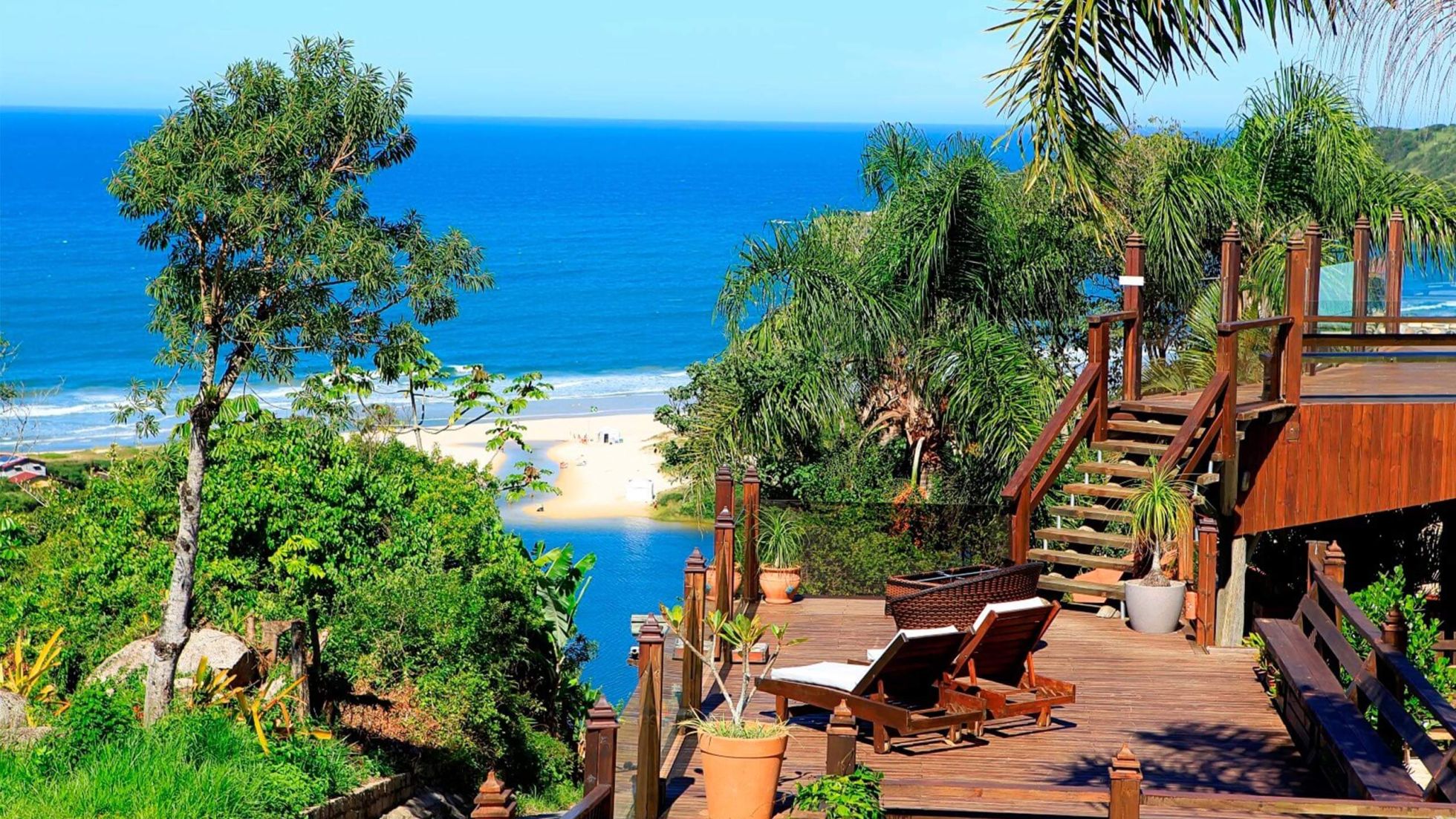 Vista pousada na praia do rosa Descanso do rei